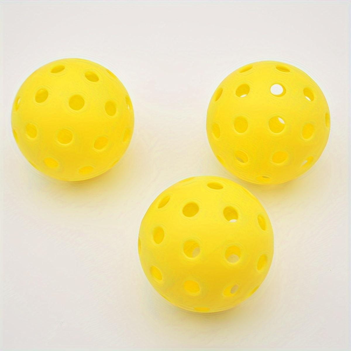 3pcs Lemon Yellow Pickle Ball for Competition