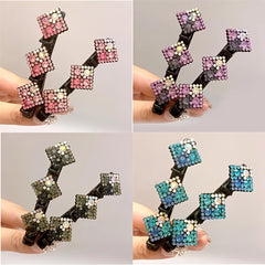 Crystal Stone Rhinestone Barrette Hair Clips