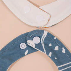 3pcs Set Random Fabric Baby Bibs Infant Bandana For Boys Girls Soft Feeding Bibs