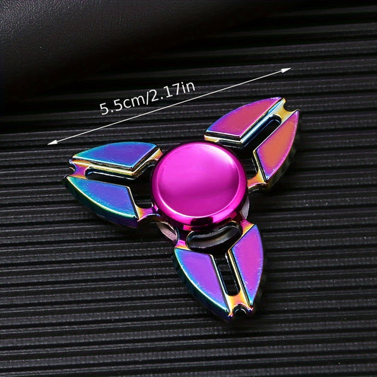 Colorful Zinc Alloy Fidget Spinner Metal Hand Gyroscope Durable & Portable