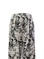 Boho Pants Women's Plus Allover Floral Print Wide Leg Trousers
