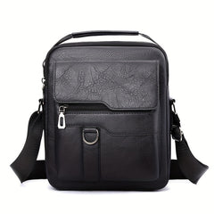 Men's Vintage PU Leather Shoulder Bag Business Satchel