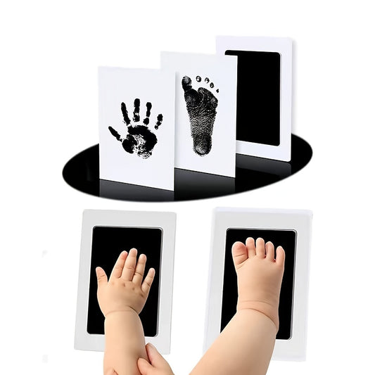 DIY Hand And Footprint Kit Ink Pads Photo Frame for Toddlers Souvenir