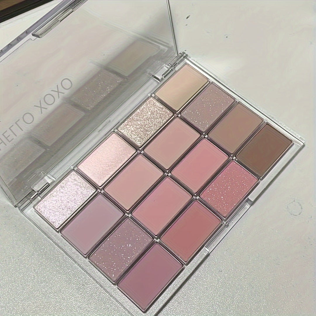 Matte Eyeshadow Palette Brown Nude Pink Tones