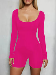 Solid Yoga Jumpsuit Long Sleeve