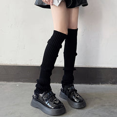 Women's Solid Leg Warmers, 3 Pairs