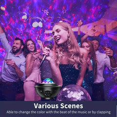 4 in 1 Galaxy Projector Light with Music Speakers