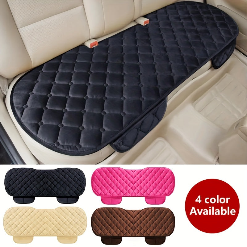 Plush Car Back Seat Cover Rear Protector Mat Auto Chair Cushio