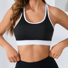 Criss Cross Sports Bra Breathable Beauty Back Yoga Bra