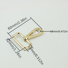 10 Pcs Shoulder Strap Hook Buckle Metal Ring Lobster Clasp