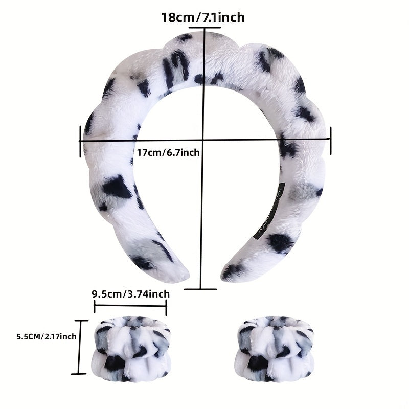 Leopard Print Headband Non slip Head Hoop Female Wash Face