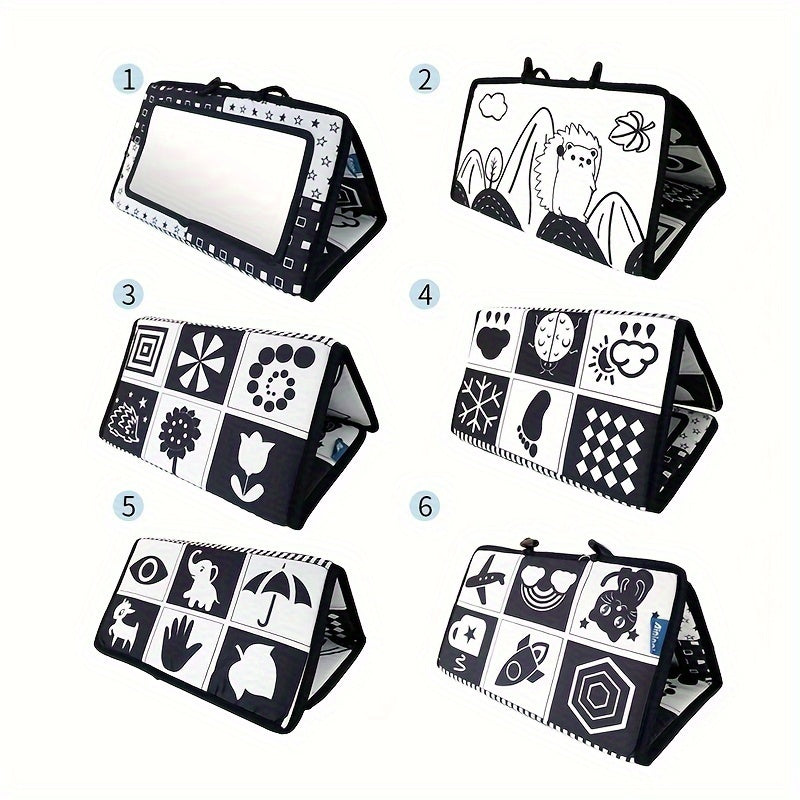 Sensory Crinkle Book, High Contrast Puzzle Toy for Youngsters