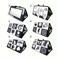 Sensory Crinkle Book, High Contrast Puzzle Toy for Youngsters