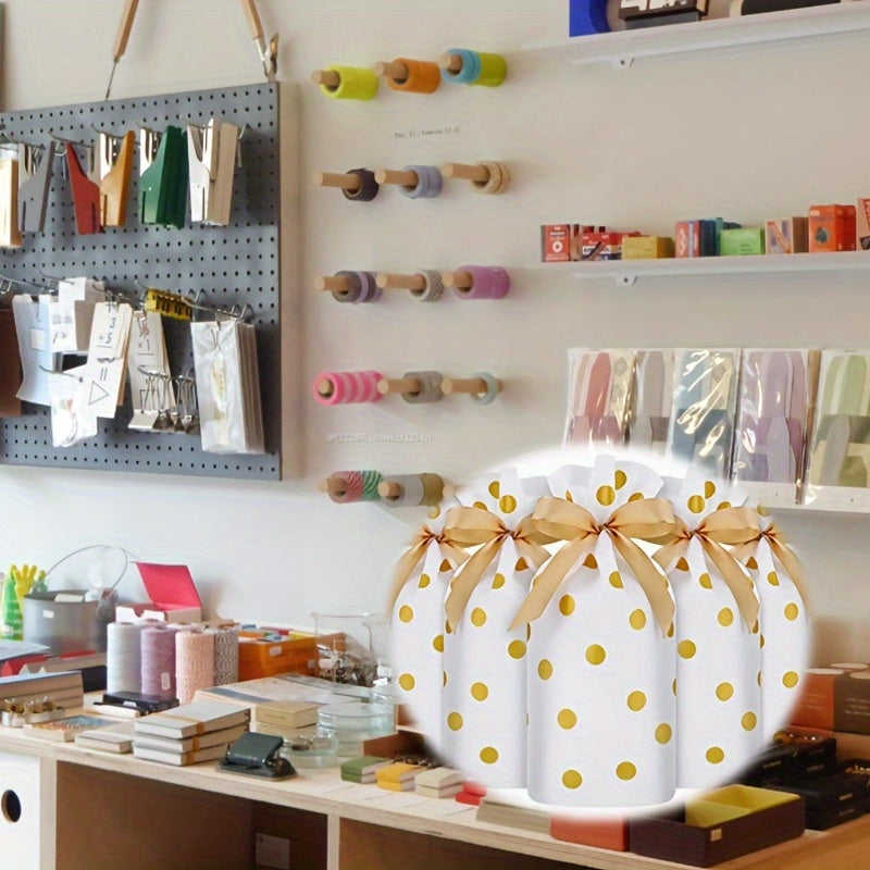 50 Pcs Drawstring Candy Bag 9.25x6.2x0.36inch for Christmas Wedding