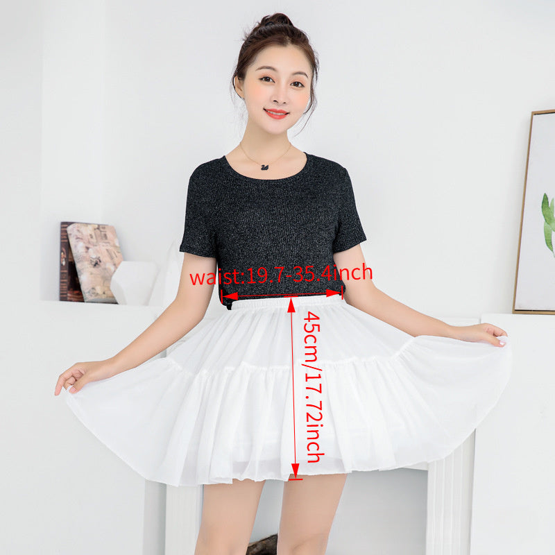 Women's Adjustable Crinoline Petticoat Sporty Polyester Hoop Skirt