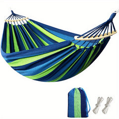 Camping Hammock with Tree Straps & Metal Ropes, 204 12KG Weight Capacity