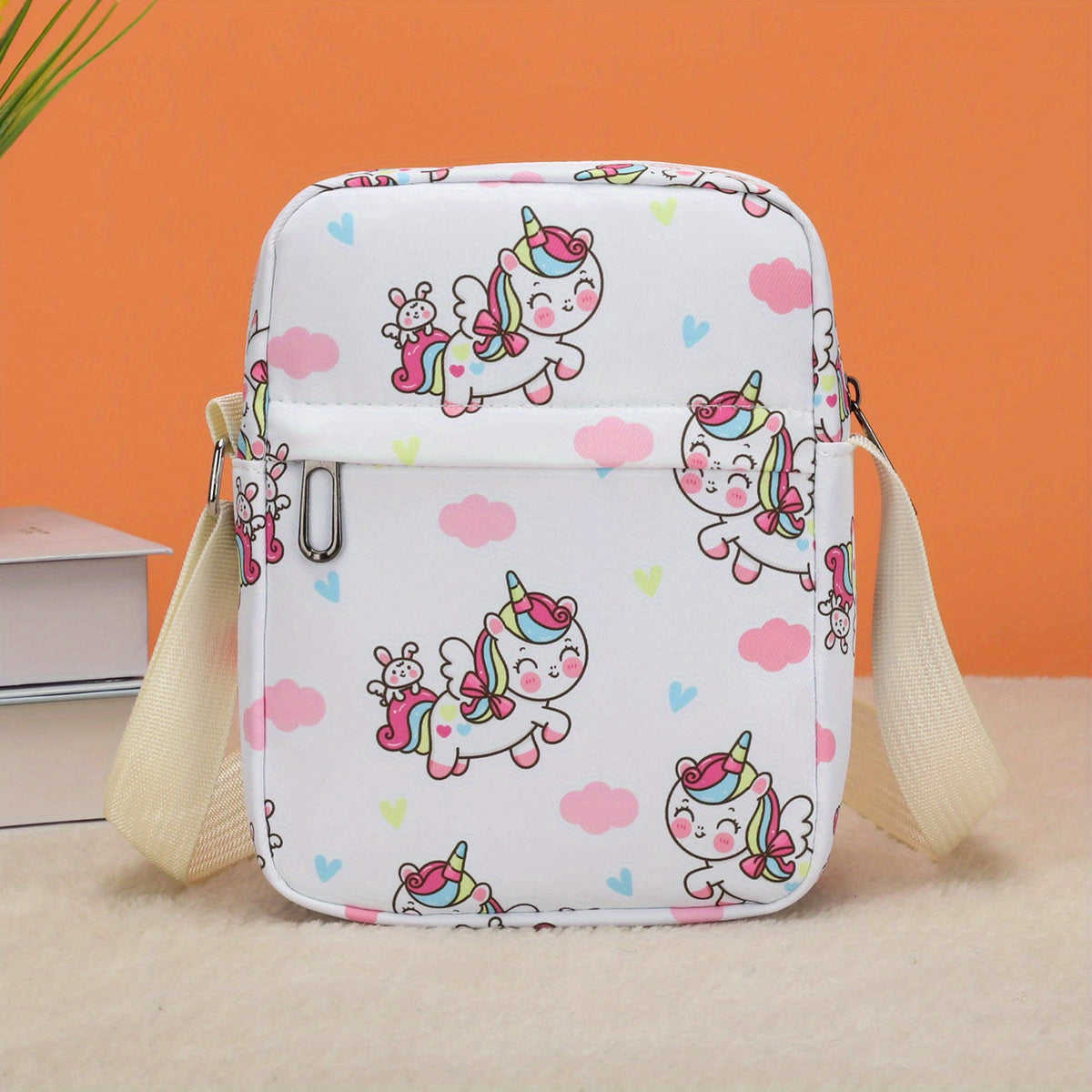 Kids Cartoon Crossbody Unicorn Rocket Dinosaur Travel Bag