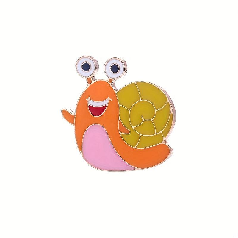 Snail Brooch Pin Cartoon Corsage for Men