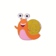 Snail Brooch Pin Cartoon Corsage for Men