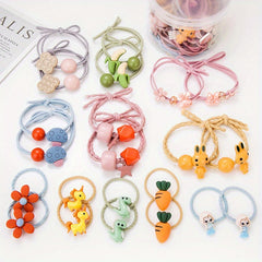 Kids Hair Rubber Band Cartoon Pattern Hair Rope Accessories