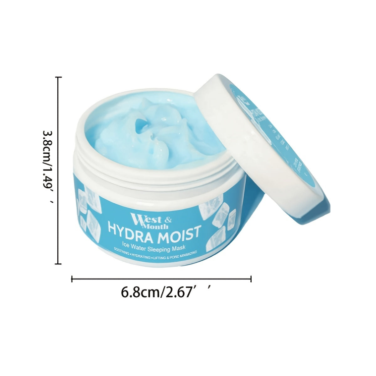 HYDRA MOIST Ice Water Sleeping Mask - Hyaluronic Acid Cream
