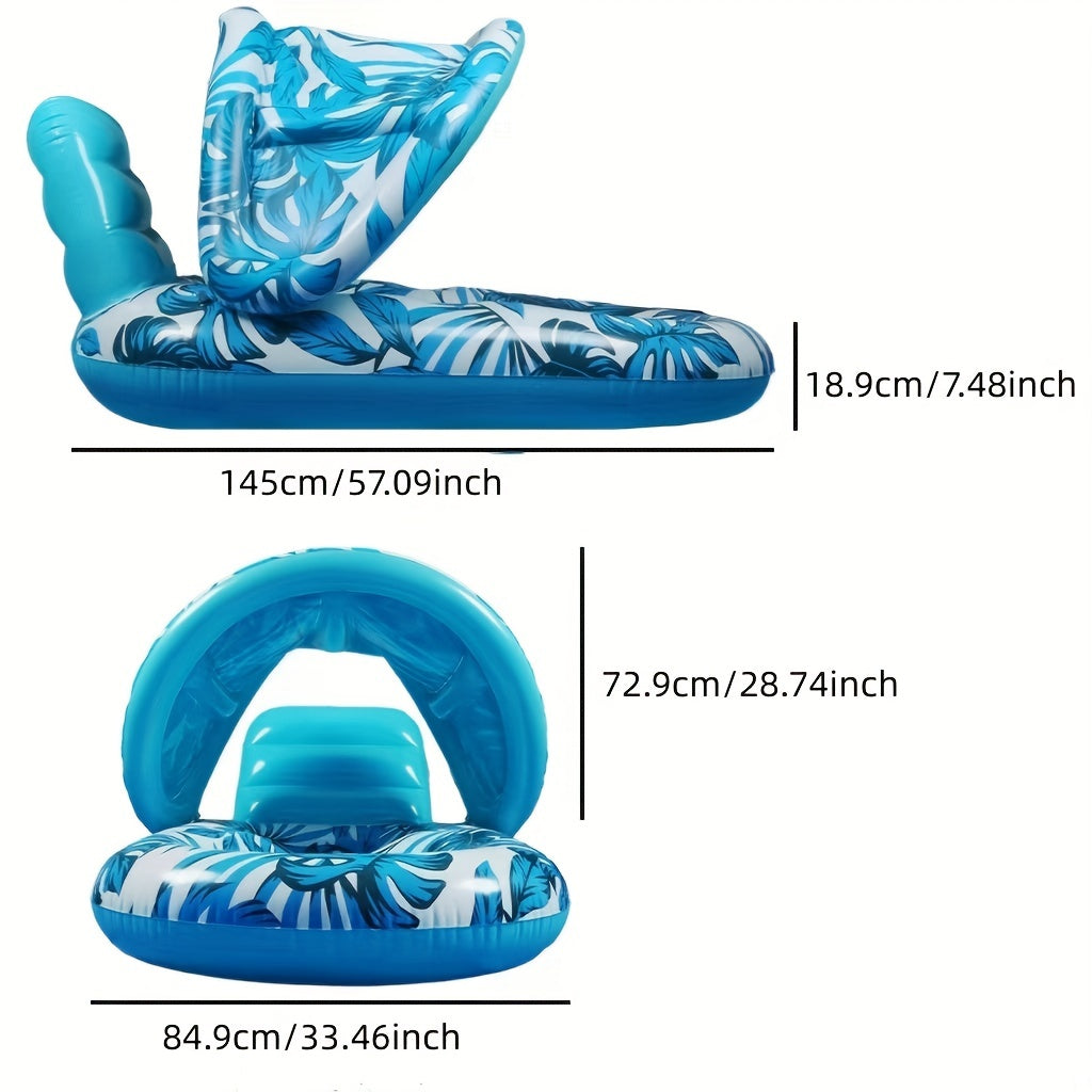 Inflatable Sunshade & Sunscreen Pool Float - Stay Protected While Relaxing