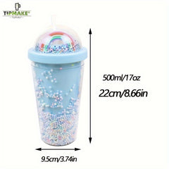 17oz Double Layer Plastic Cup for Outdoor Camping