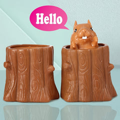 2pcs Squeeze Squirrel Toys for Adults, Stress Relief Fidget Tricky Funny Toys