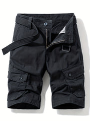 Men's Cotton Cargo Shorts Casual Beach Pants Breathable Multipockets
