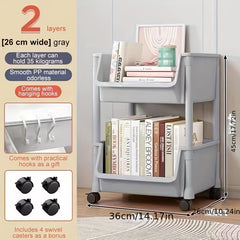 Adjustable Storage Trolley Space Saving Shelving For Kitchen Bathroom Office