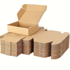 Economy Pack 100pcs Small Mailer Box Packing Box Corrugated Cardboard Box Brown
