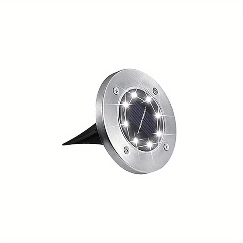 8LED Solar In Ground Lights for Lawns Yards Decks Walkways