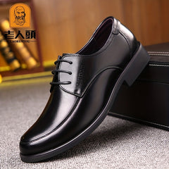 LAORENTOU Men's Leather Dress Shoes Lightweight Formal Business Party