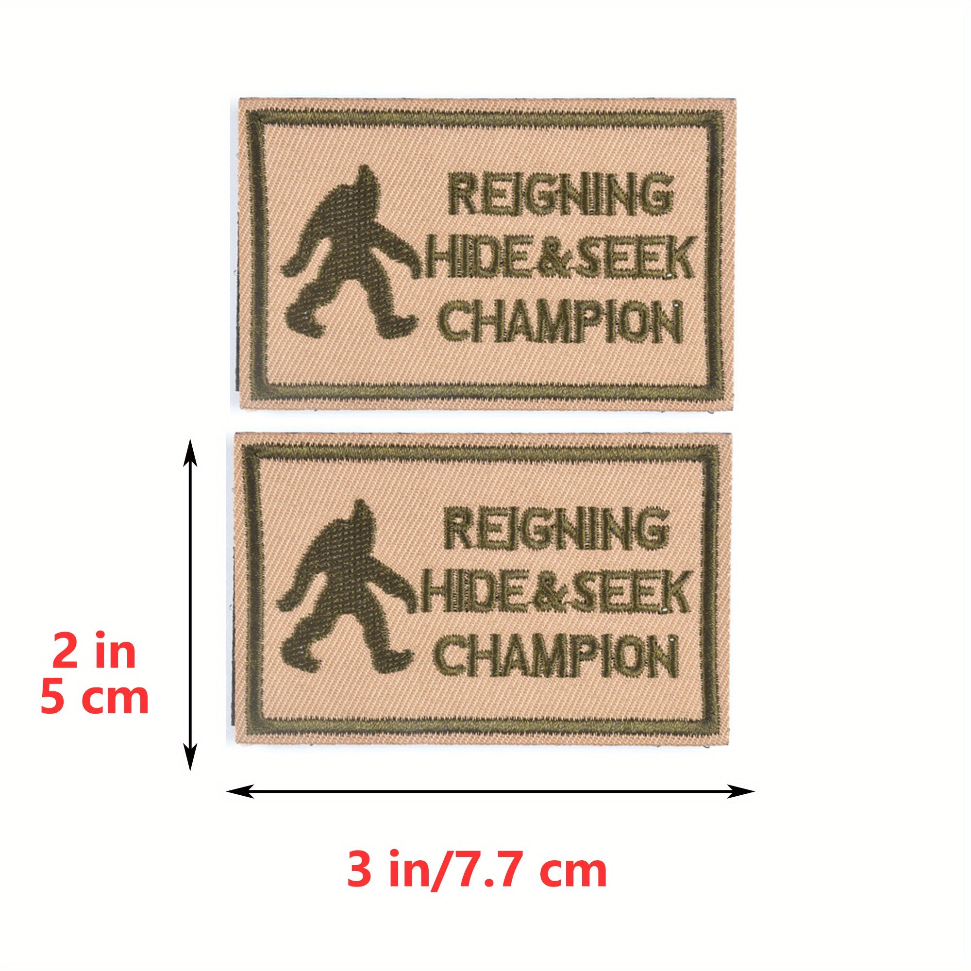 JCARP 2pcs Hook&Loop Embroidered Patches Tactical Badges For Men