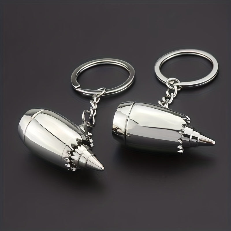 Airplane Engine Keychain Pendant for Men Boyfriend