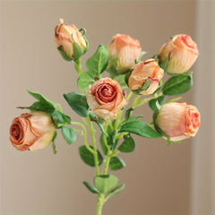 Artificial Rose With 7 Heads Bulk Bouquets Real Touch Faux Flowers