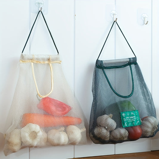 Hanging Vegetable & Fruit Mesh Storage Bag Lightweight Versatile Bag