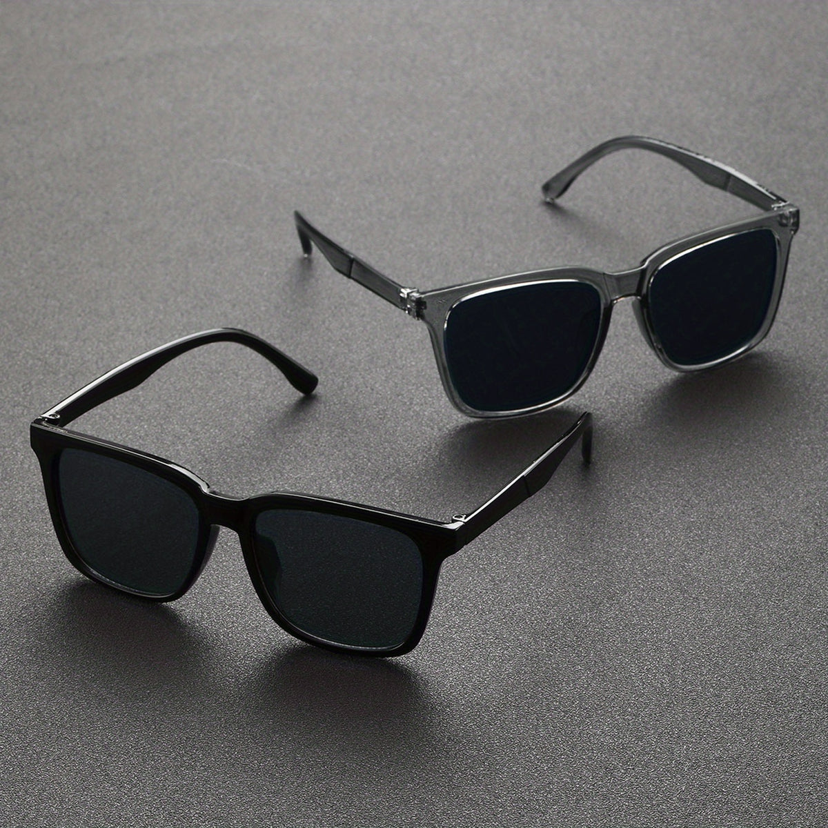 2pairs Large Frame Men's Sunglasses for Street Photography