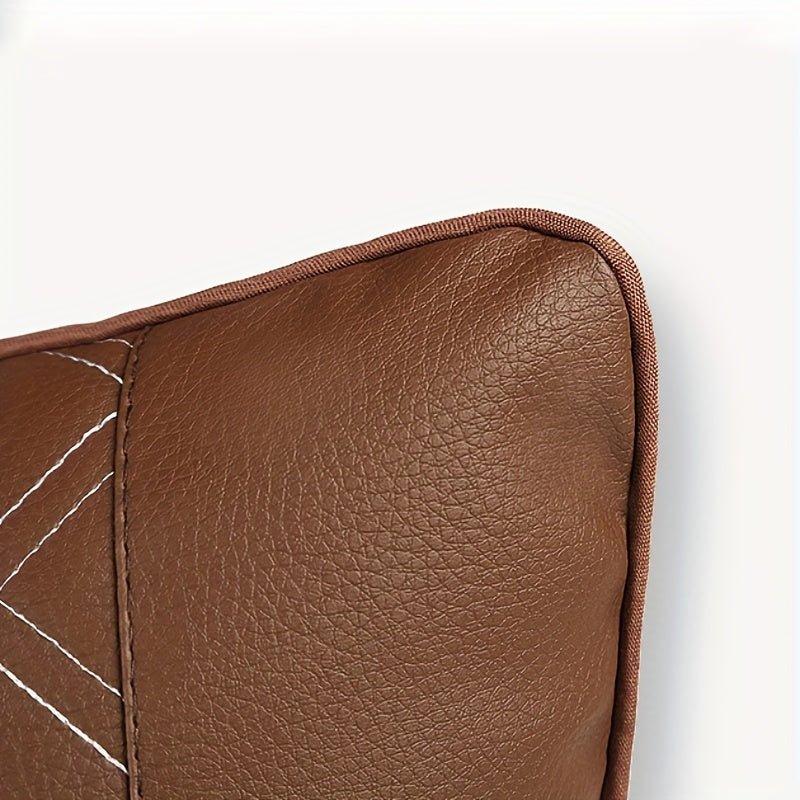 Car Seat Neck Protection Pillow Faux Leather Headrests