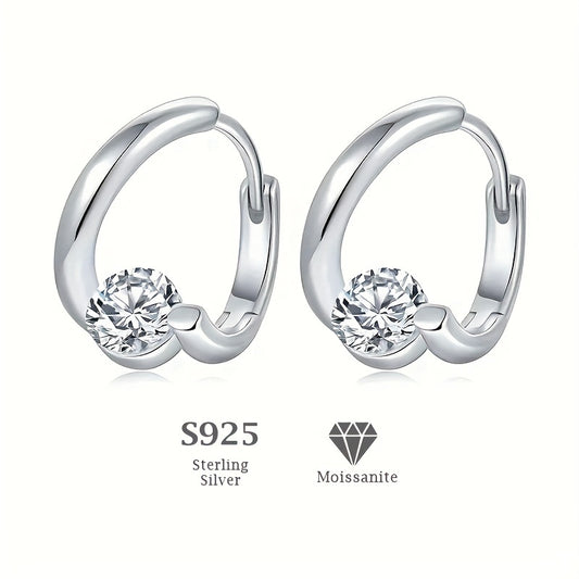 Moissanite Stud Earrings S925 Sterling Silver