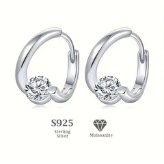 Moissanite Stud Earrings S925 Sterling Silver