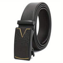 Automatic Fish Pattern Buckle Belt Stylish Business Casual Belt