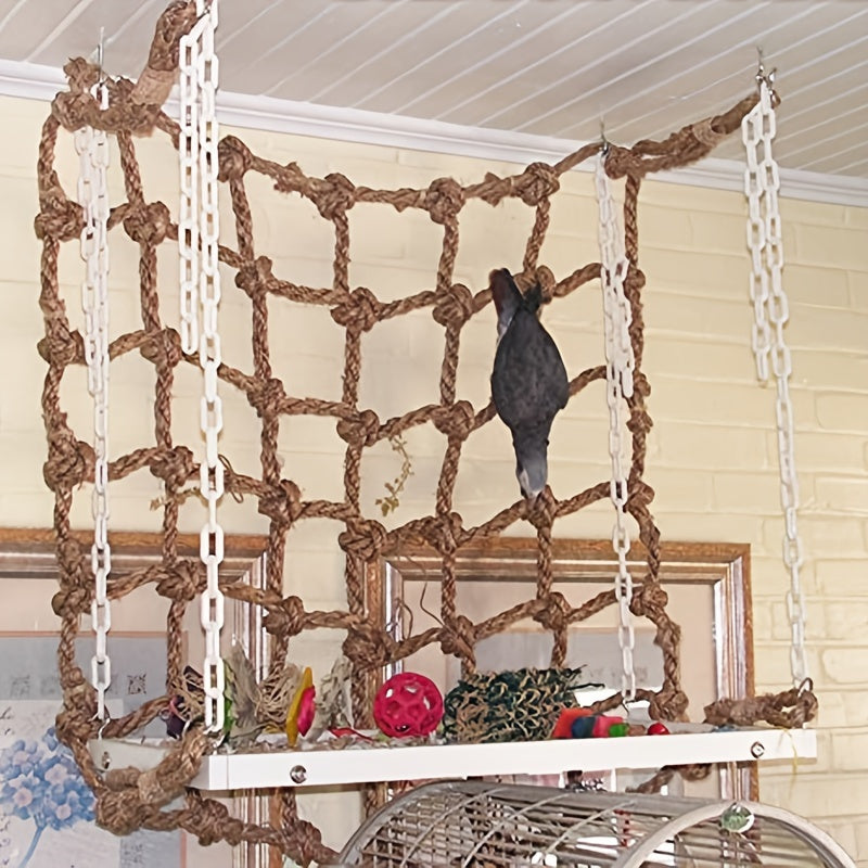 Parrot Climbing Nets Thick Hemp Rope Reinforced Hammocks