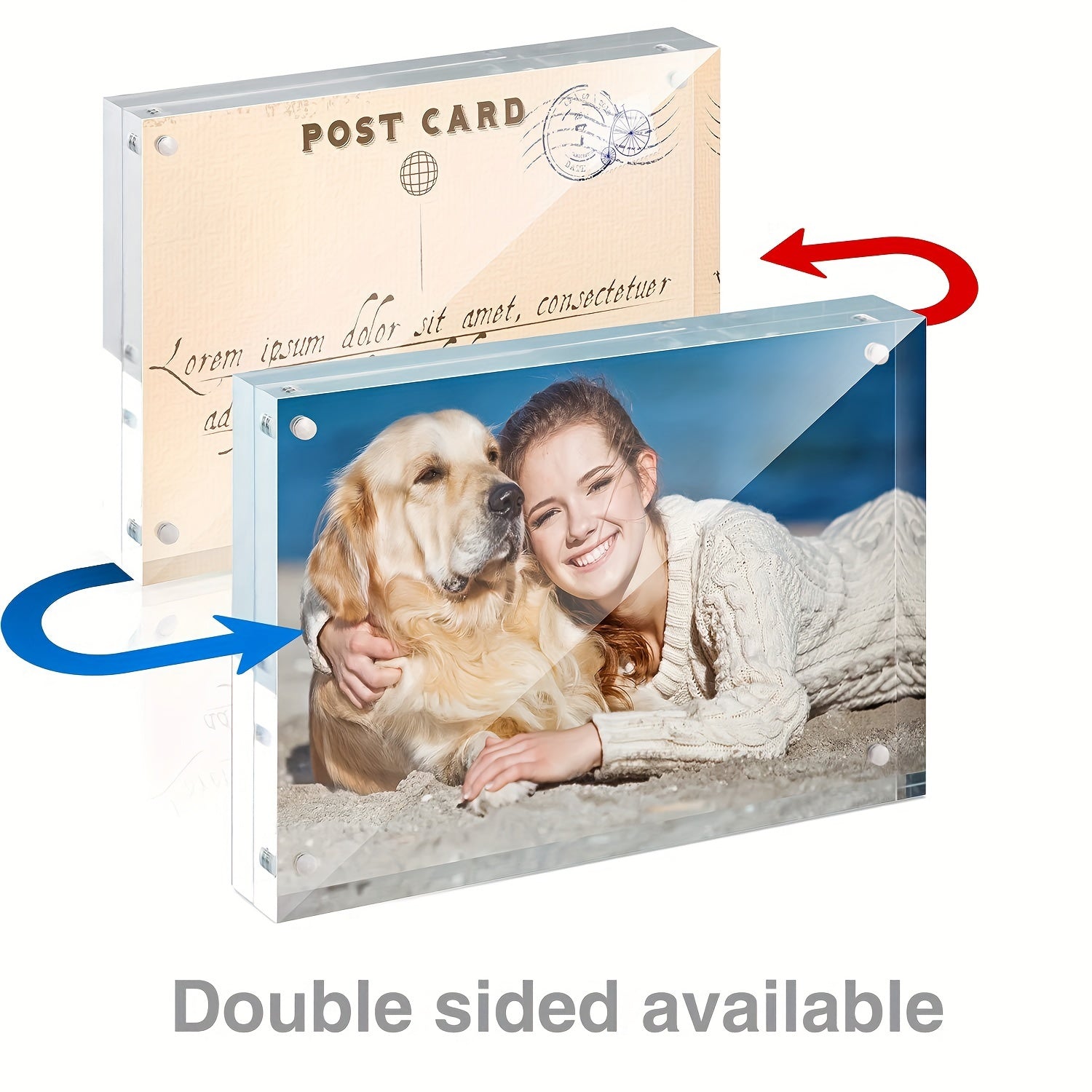 Acrylic Magnetic Double-sided Photo Frame 5.5mm Thick