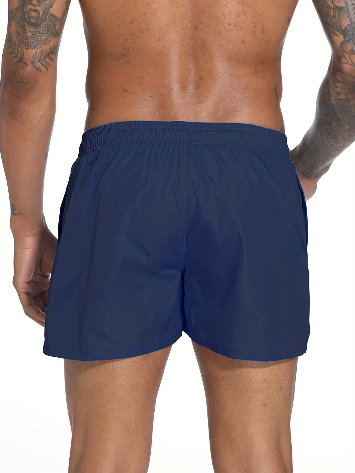 Men's Quick Drying Hawaiian Board Shorts with Mesh Lining & Pockets