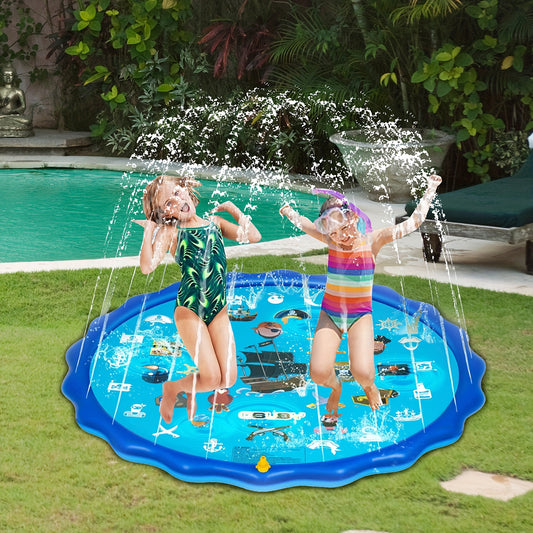 Alphabet Water Spray Pad for Kids - Inflatable Sprinkler Pool
