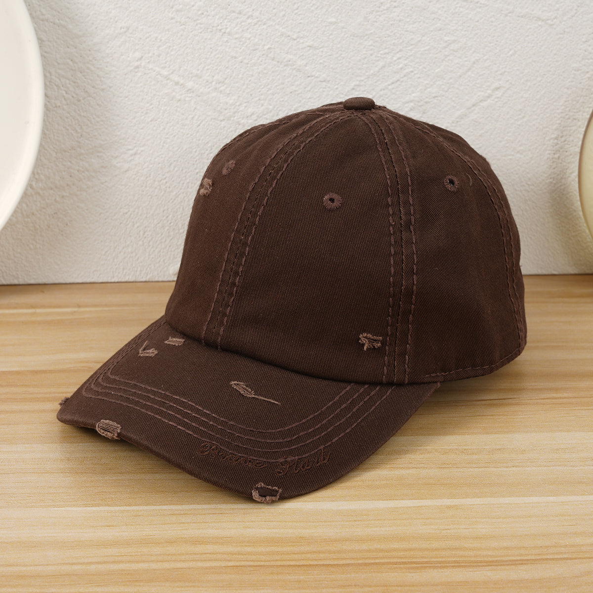 Letter Embroidery Unisex Baseball Cap Adjustable Casual Style Hat F