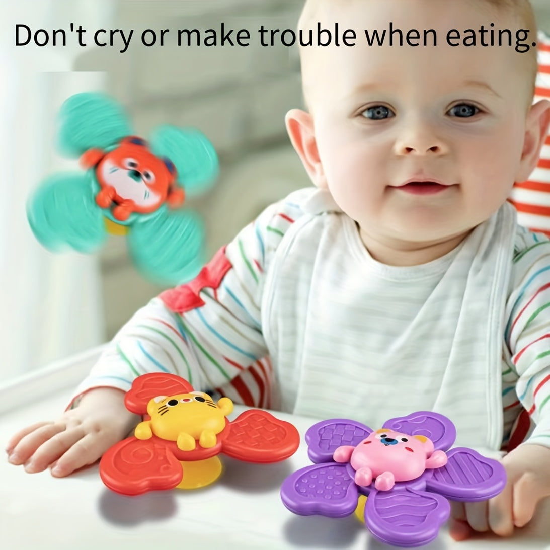Adorable Animal Suction Cup Spinner Toy - Perfect Christmas Gift