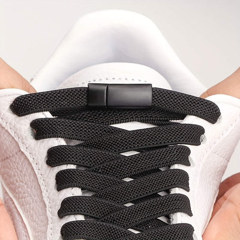 Polyester No Tie Shoelaces with Buckles for Sneakers