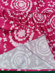  Tie Dye Lantern Sleeve Maxi Dress